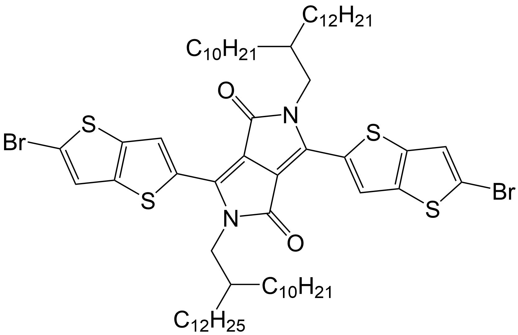 3,6-Bis(5-bromothieno[3,2-b]thien-2-yl)-2,5-bis(2-decyltetradecyl)-2,5-dihydropyrrolo[3,4-c]pyrrole-1,4-dione/1246679-13-9